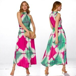 🌻Busayo Tie Dye Halter Dress | Size 0 | $415 Retail